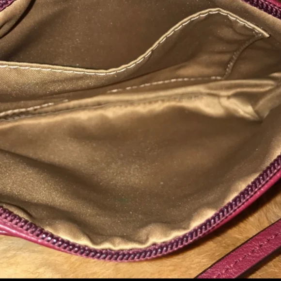 COACH Genuine Leather Large Clutch Wristlet